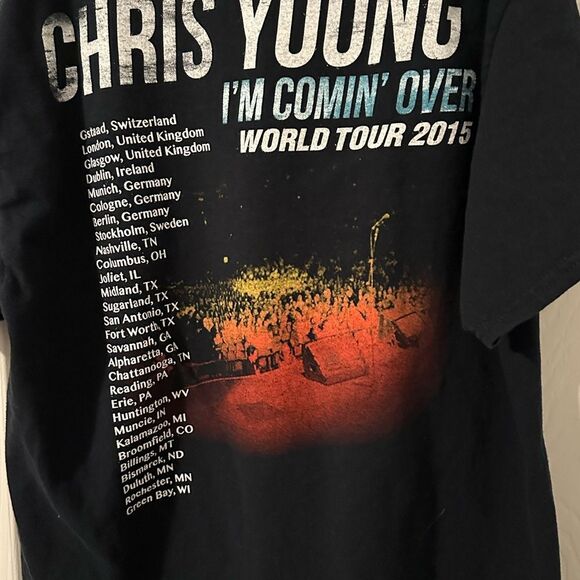 Chris Young I’m Comin’ Over Tour  2015 Concert T-shirt - Medium - Picture 4 of 5